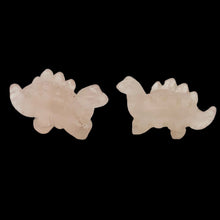 Load image into Gallery viewer, 2 Lovely Dinosaur Rose Quartz Stegosaurus Beads | 21x11x8mm | Pink
