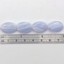 Load image into Gallery viewer, Twisted! Faceted Four (4) Blue Lace Agate 18x13x5mm Beads - PremiumBead Primary Image 1