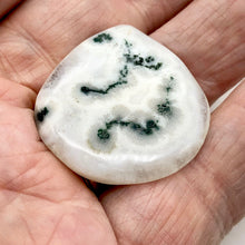 Load image into Gallery viewer, Solar Quartz Teardrop Stone | 33x33x8mm | White Green | 1 Bead(s)