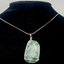 Load image into Gallery viewer, 21 Gram Green Fluorite Silver Wire-Wrapped Pendant | 2" Long |