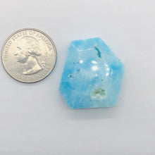 Load image into Gallery viewer, 55cts Natural Hemimorphite Druzy Pendant Bead | 30x25x8mm | Blue | 1 Bead |