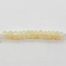 Load image into Gallery viewer, Opal Graduated Faceted Fiery Roundel Bead Parcel | 3.5-3 mm | Golden | 8 Beads |