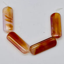 Load image into Gallery viewer, Red Orange Sardonyx 41x16mm Pendant Bead 6.5" Strand 9589BHS