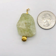 Load image into Gallery viewer, Kunzite14K Gold Filled Pendant Hexagonal Pendant | 1 3/4" Long | Green | 1 Pendant