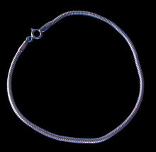 Load image into Gallery viewer, Italian! 9" Sterling Silver 2.2mm Snake Chain Anklet 10051