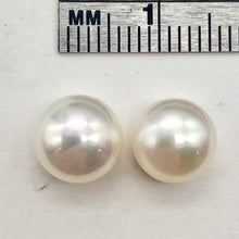 Load image into Gallery viewer, 2 White Freshwater Pearls 1/2 Drilled 8 to 8.5mm 3915 - PremiumBead Alternate Image 5