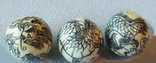 Load image into Gallery viewer, Fierce Dragon Scrimshawed Waterbuffalo Bone 14mm Bead 4120 - PremiumBead Alternate Image 5