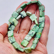 Load image into Gallery viewer, Minty Mojito Green Turquoise Square Coin Bead Strand 107412D