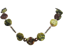 Load image into Gallery viewer, Love Rose Yellow Turquoise & 14Kgf 19 inch Necklace 204568