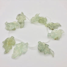 Load image into Gallery viewer, Carved Green Prehnite Leaf Briolette Bead Strand 109886E - PremiumBead Primary Image 1