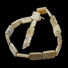 Load image into Gallery viewer, 4 Beads of African Opal Flat Rectangle Beads 003273