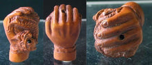 Load image into Gallery viewer, Hand of Buddha w/Dragon Carved Boxwood Ojime/Netsuke Bead - PremiumBead Alternate Image 4