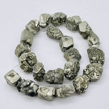 Load image into Gallery viewer, Pyrite Crystals | 24x19x12 to 15x15x14 | Silver Gold | 22 Beads