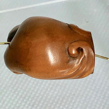 Load image into Gallery viewer, Carved Boxwood Bats Bead Looking At U Ojime/Netsuke Bead - PremiumBead Alternate Image 6