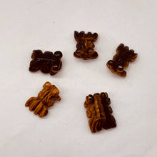 Load image into Gallery viewer, Wondrous Carved Tiger Eye Gold Fish Bead