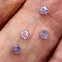 Load image into Gallery viewer, 4 Tanzanite Faceted From 3x1.25mm to 2.5x1mm Roundel Beads 009713
