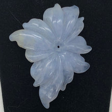 Load image into Gallery viewer, 40.7cts Hand Carved Blue Chalcedony Flower Bead | 51x36x4mm | - PremiumBead Alternate Image 2