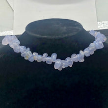 Load image into Gallery viewer, Oregon Holly Blue Chalcedony Agate 76 Grams Nugget Strand| 10x8 15X8 | 62 Bead |