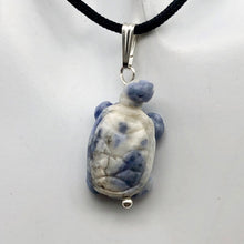 Load image into Gallery viewer, Charming! Unique Sodalite Turtle & Silver Pendant - PremiumBead Primary Image 1