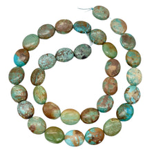 Load image into Gallery viewer, Natural Turquoise 12x10mm Oval Bead Strand 102175