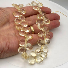 Load image into Gallery viewer, Citrine Faceted Briolette Bead Strand | 14x11 to 17x14x8mm | Golden | 107g |