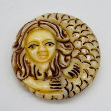 Load image into Gallery viewer, Cozy Hand Carved Mermaid Centerpiece Bead 4830H