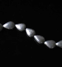 Load image into Gallery viewer, Designer Brushed Silver Teardrop Bead 8" Strand 110317 - PremiumBead Primary Image 1