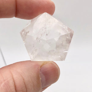 Quartz Crystal Icosahedron Sacred Geometry Crystal |Healing Stone|38mm or 1.5"| - PremiumBead Alternate Image 9