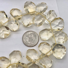 Load image into Gallery viewer, Citrine Faceted Briolette Bead Strand | 14x11 to 17x14x8mm | Golden | 107g |