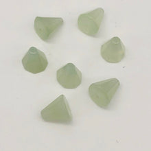 Load image into Gallery viewer, Delicate Carved New Jade Cone Shaped Beads | 12x10mm | 34 Beads |