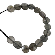 Load image into Gallery viewer, Labradorite Flash Faceted Coin Beads | 7x2-5x1.5mm | 15 Beads |