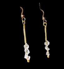 Load image into Gallery viewer, Holiday Sparkle AAA Quartz Earrings and 14Kgf 6270