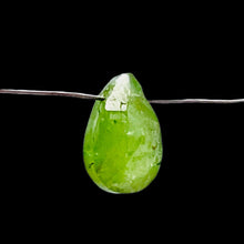 Load image into Gallery viewer, Garnet Grossular Flat Faceted Briolette Pendant Bead| 9x6x4mm (2ct) | Green | 1