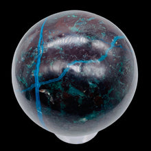 Load image into Gallery viewer, Chrysocolla Cuprite Scry Crystal Round | 65mm | Blue/Copper | 1 Sphere