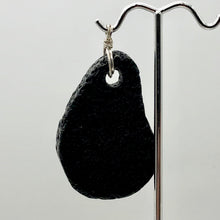Load image into Gallery viewer, Meteorite Carved Sterling Silver Pendant | 1 Pendant | Black | 2 1/2" Long |