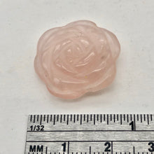 Load image into Gallery viewer, Rose Quartz Gemstone Carved Rose Flower Bead | 21x9mm | 1 Bead |