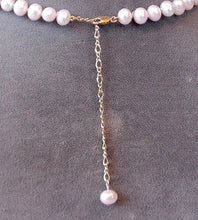 Load image into Gallery viewer, Adjustable 16 to 19 inch Creamy White FW Pearl and 14Kt Gf Necklace 200038 - PremiumBead Alternate Image 3
