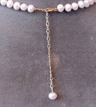 Load image into Gallery viewer, Adjustable 16 to 19 inch Creamy White FW Pearl and 14Kt Gf Necklace 200038 - PremiumBead Alternate Image 3