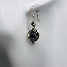 Load image into Gallery viewer, Amethyst Sterling Silver Drop/Dangle Earrings | 1" Long | Purple | 1 Pair |
