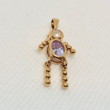 Load image into Gallery viewer, June! Crystal Kid Boy 22K Vermeil Pendant 9926Fb - PremiumBead Alternate Image 4