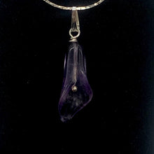 Load image into Gallery viewer, Amethyst Sterling Silver Flower Pendant | 1 1/4" Long | Purple | 1 Pendant |