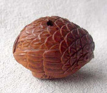 Load image into Gallery viewer, Chirp Carved & Signed Boxwood Baby Bird Ojime/Netsuke Bead - PremiumBead Alternate Image 4