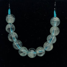Load image into Gallery viewer, 11 Natural Aquamarine Round Beads | 5.5mm | 11 Beads | Blue | 6655A - PremiumBead Alternate Image 2