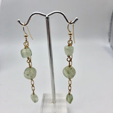 Load image into Gallery viewer, Dazzling Minty Green Natural Prehnite and 14Kgf Earrings - PremiumBead Alternate Image 9