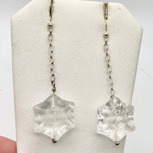 Load image into Gallery viewer, Faceted Quartz Star-Shaped Beads & Sterling Silver Earrings 319245 - PremiumBead Alternate Image 3