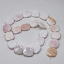 Load image into Gallery viewer, Rare Pink Conch Shell 17-20x15mm Rectangle Bead Strand 109833