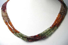 Load image into Gallery viewer, Fancy Natural Autumn Sapphire Faceted Bead Strand109922 - PremiumBead Alternate Image 2
