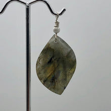 Load image into Gallery viewer, Labradorite Sterling Silver Drop Pendant | 1 7/8" Long | Blue Rainbow |