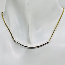 Load image into Gallery viewer, 44mm Hand Made Sterling Silver Curved Tube Bead 10340