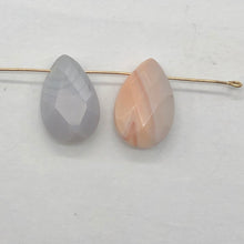 Load image into Gallery viewer, 2 Pink Botswana Agate Faceted Briolette Beads 6768